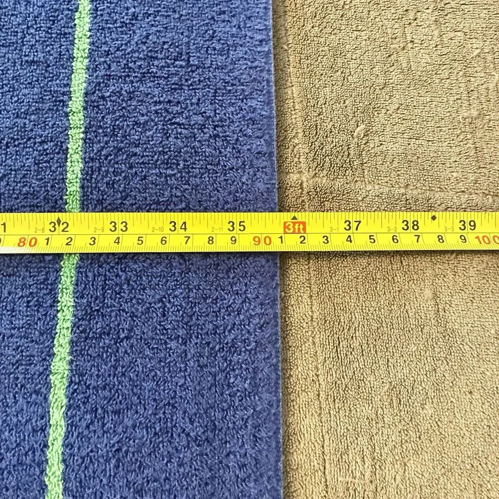 VTG Ralph Lauren Large Towel Polo Striped Blue Green Yellow Red 36